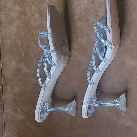 Bamboo Block Crystal Heels - Picture 2 of 2